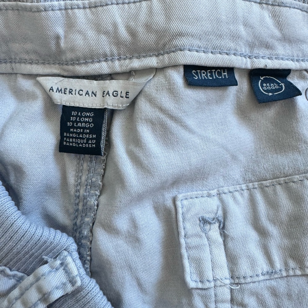 American Eagle Drape Super High Waisted Cargo Baggy Pant - Women’s Size 10 Long - Picture 9 of 10